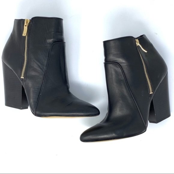 BCBGeneration Shoes - BCBGeneration Julez Pointed Toe Leather Bootie 9.5